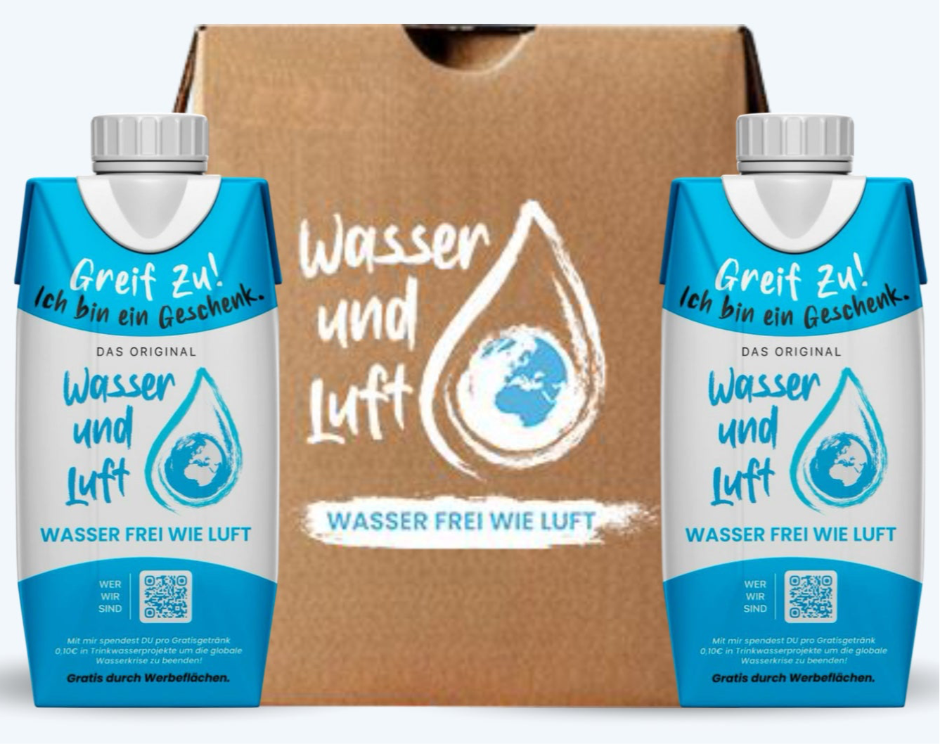 Wasser & Luft kostenloses Mineralwasser Still